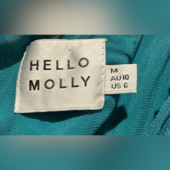 Hello Molly Off Shoulder Spiced Ginger Medley Maxi Dress in Green Leopard - Picture 10 of 12